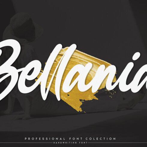 Bellania | handwritten font cover image.