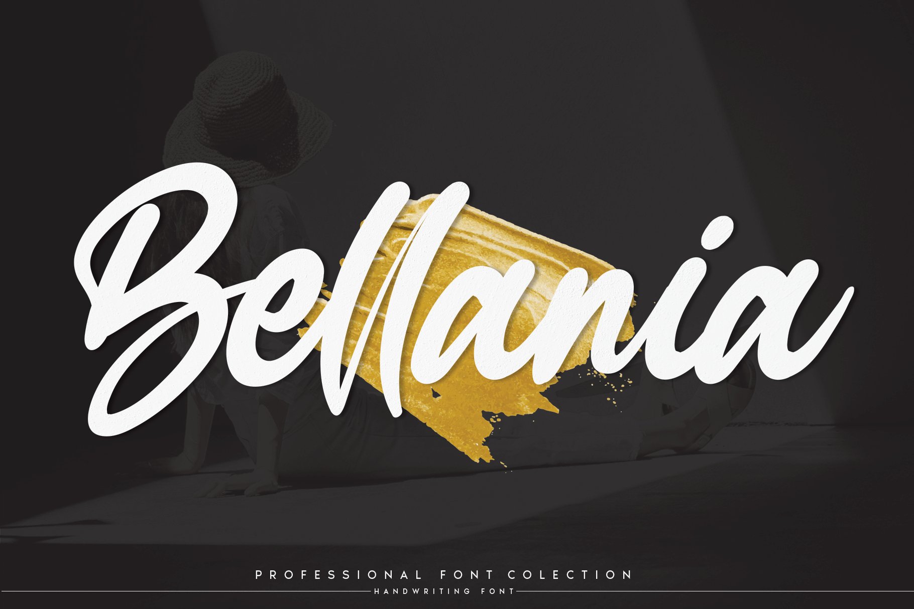 Bellania | handwritten font cover image.