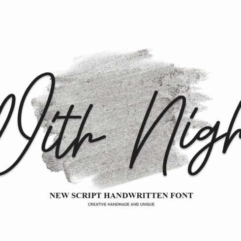 With Night | Script Font cover image.