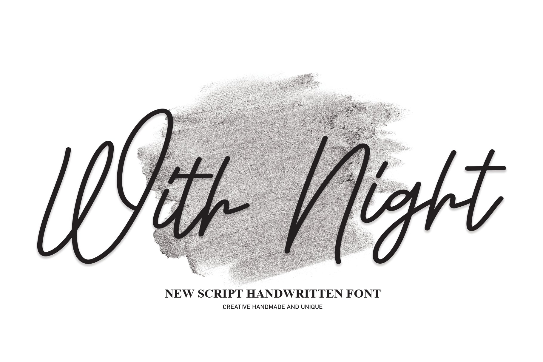 With Night | Script Font cover image.