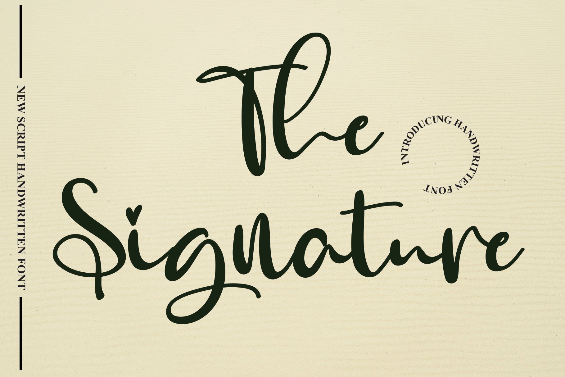 The Signature | Script Font cover image.