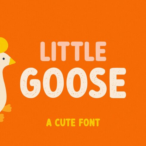 Little goose | Cute font cover image.