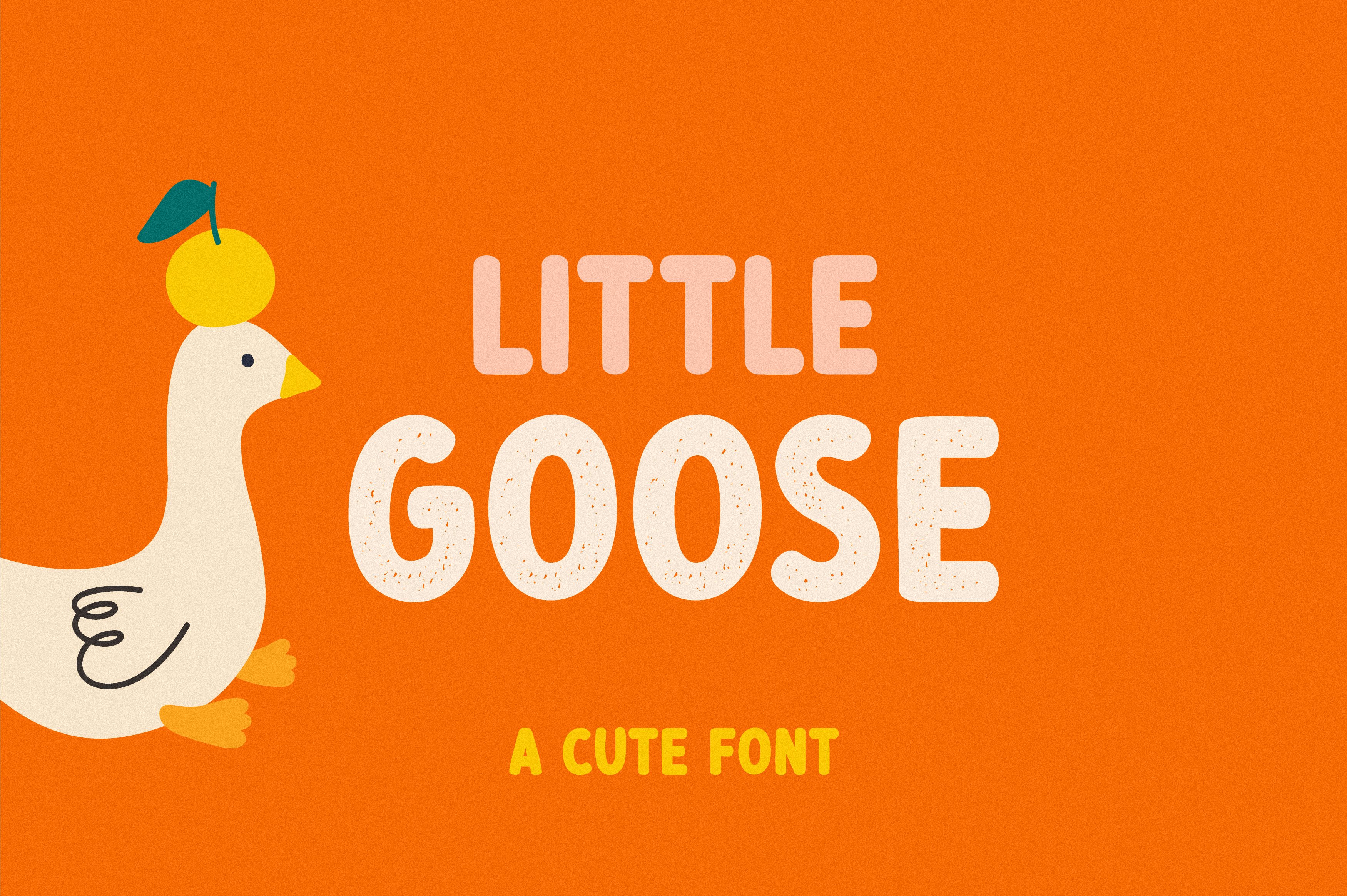 Little goose | Cute font cover image.