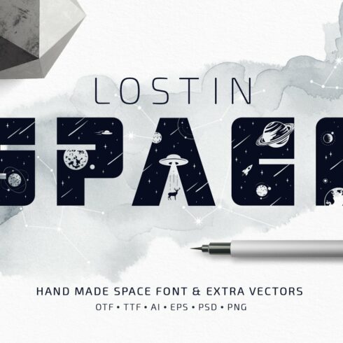 Lost In Space. Colored Font (SVG) cover image.