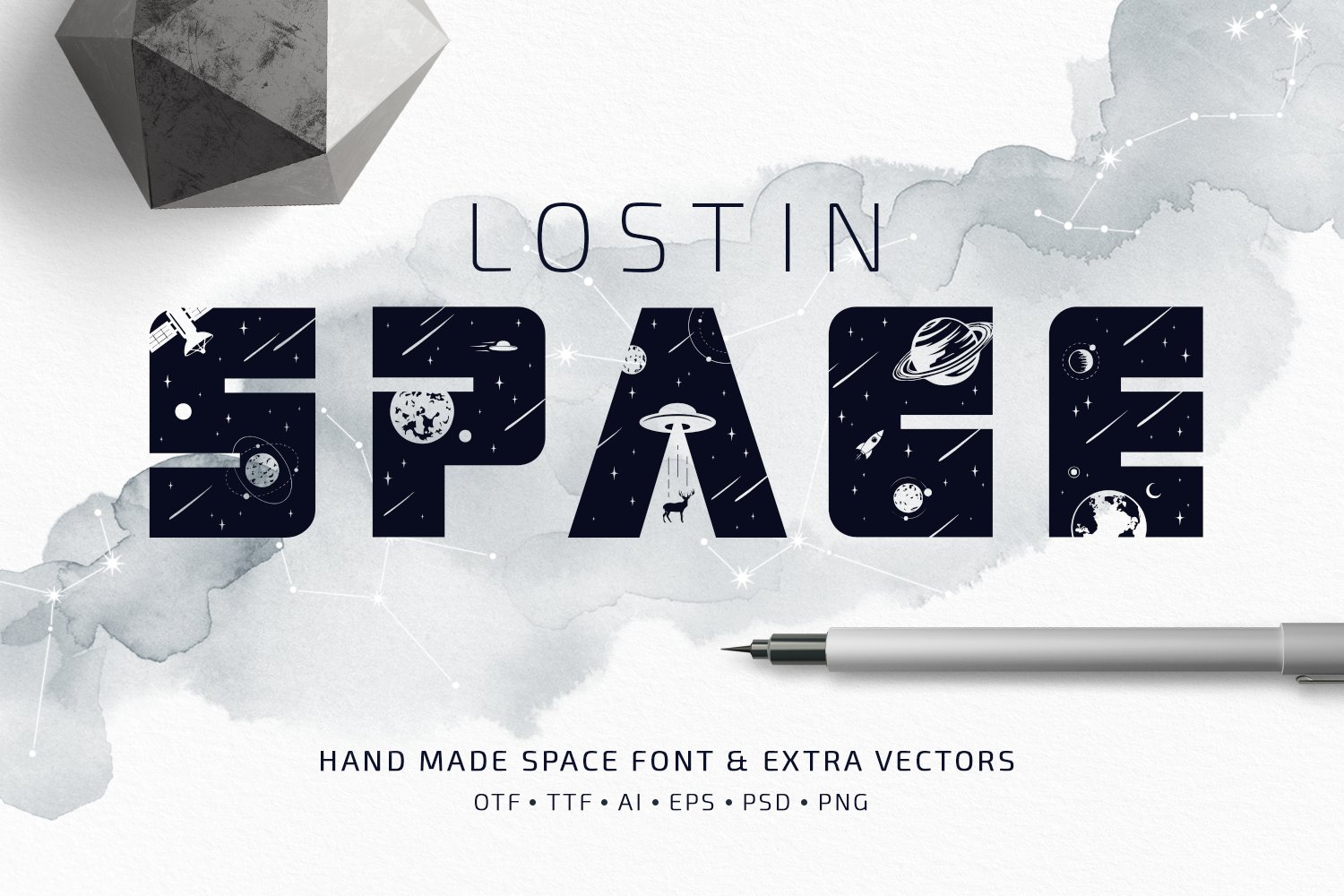Lost In Space. Colored Font (SVG) cover image.