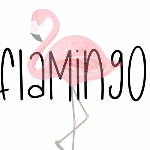 Flamingo Tall Handwritten Font cover image.
