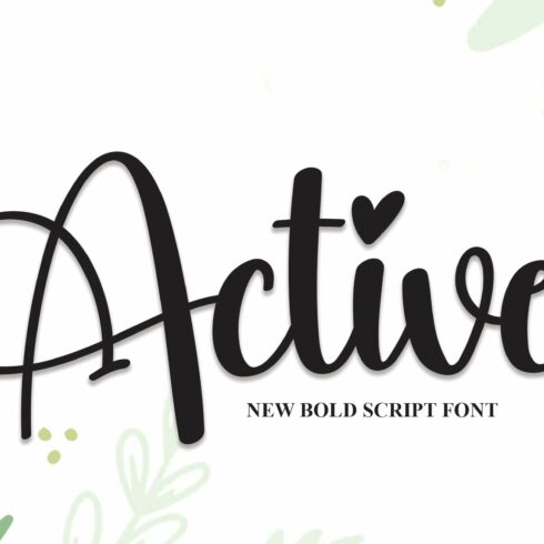 Active | Script Font cover image.