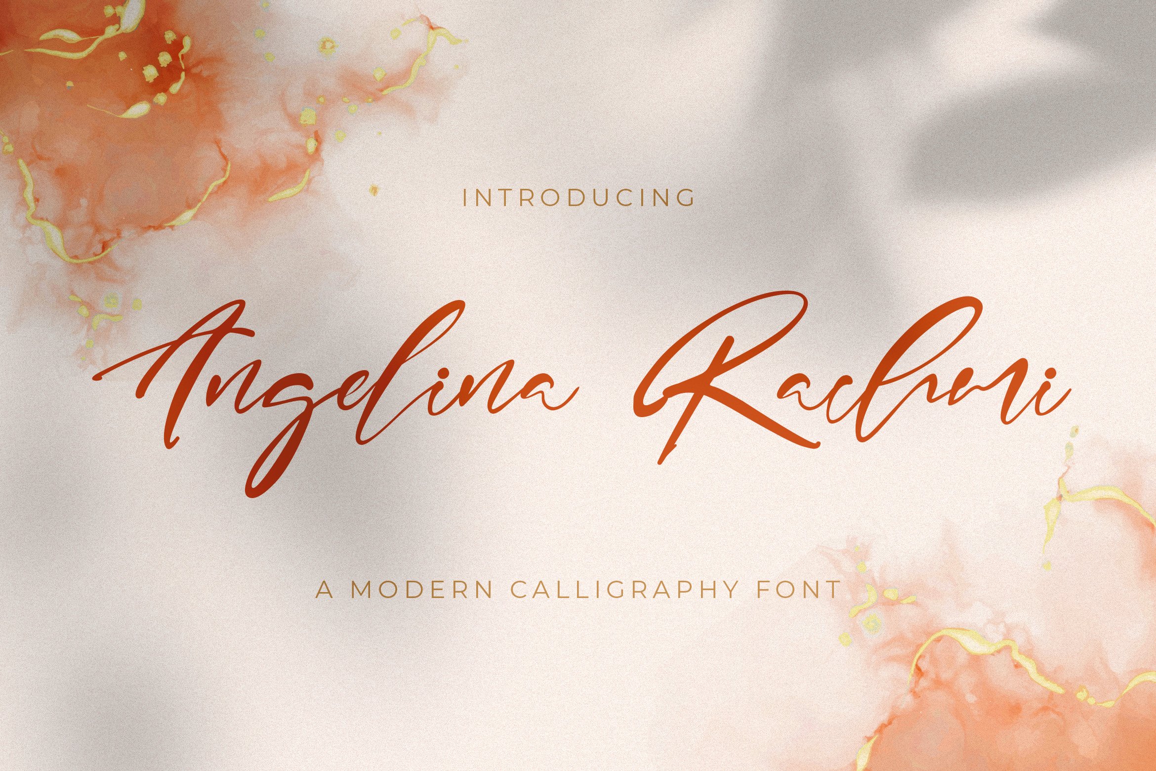 Angelina Rachmi - Calligraphy Font cover image.