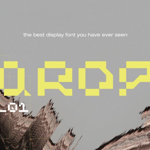 QROP, a cool display font cover image.
