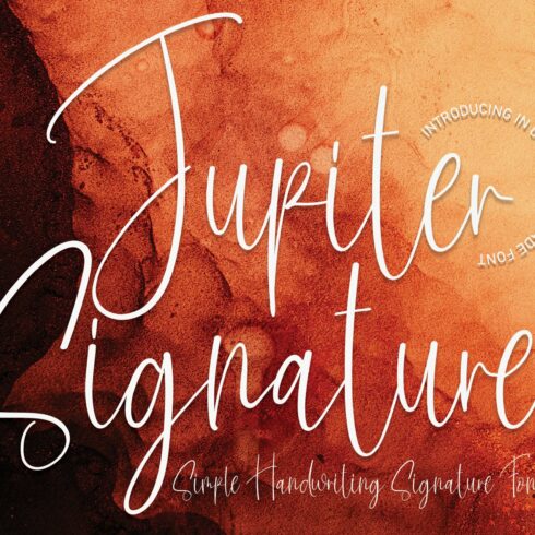 Jupiter Signature | Script Font cover image.