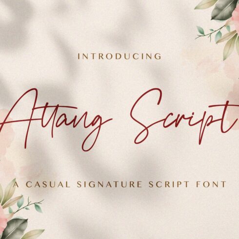 Attang Script - Handwritten Font cover image.