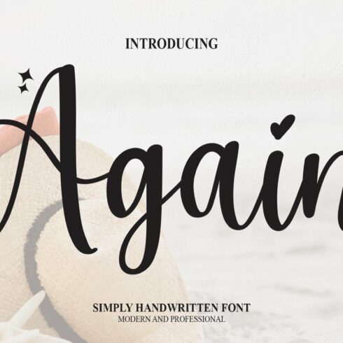 Again | Script Font cover image.