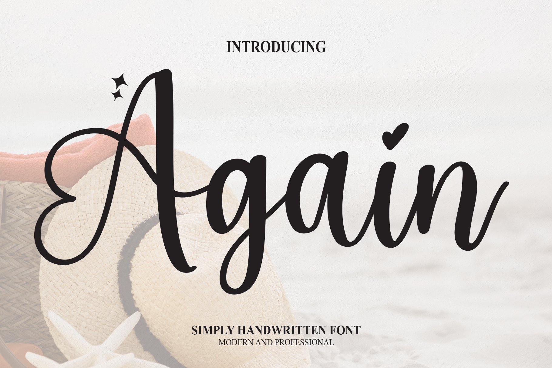 Again | Script Font cover image.