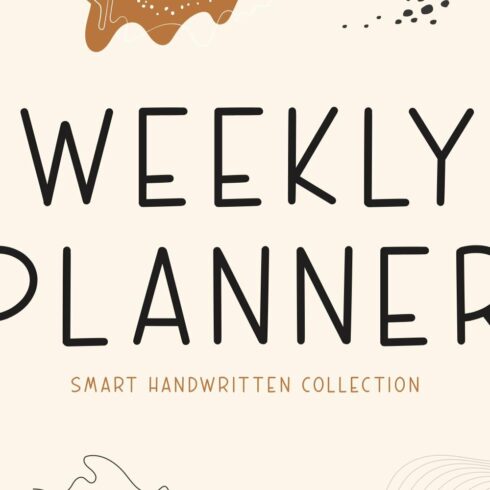 WEEKLY PLANNER cover image.