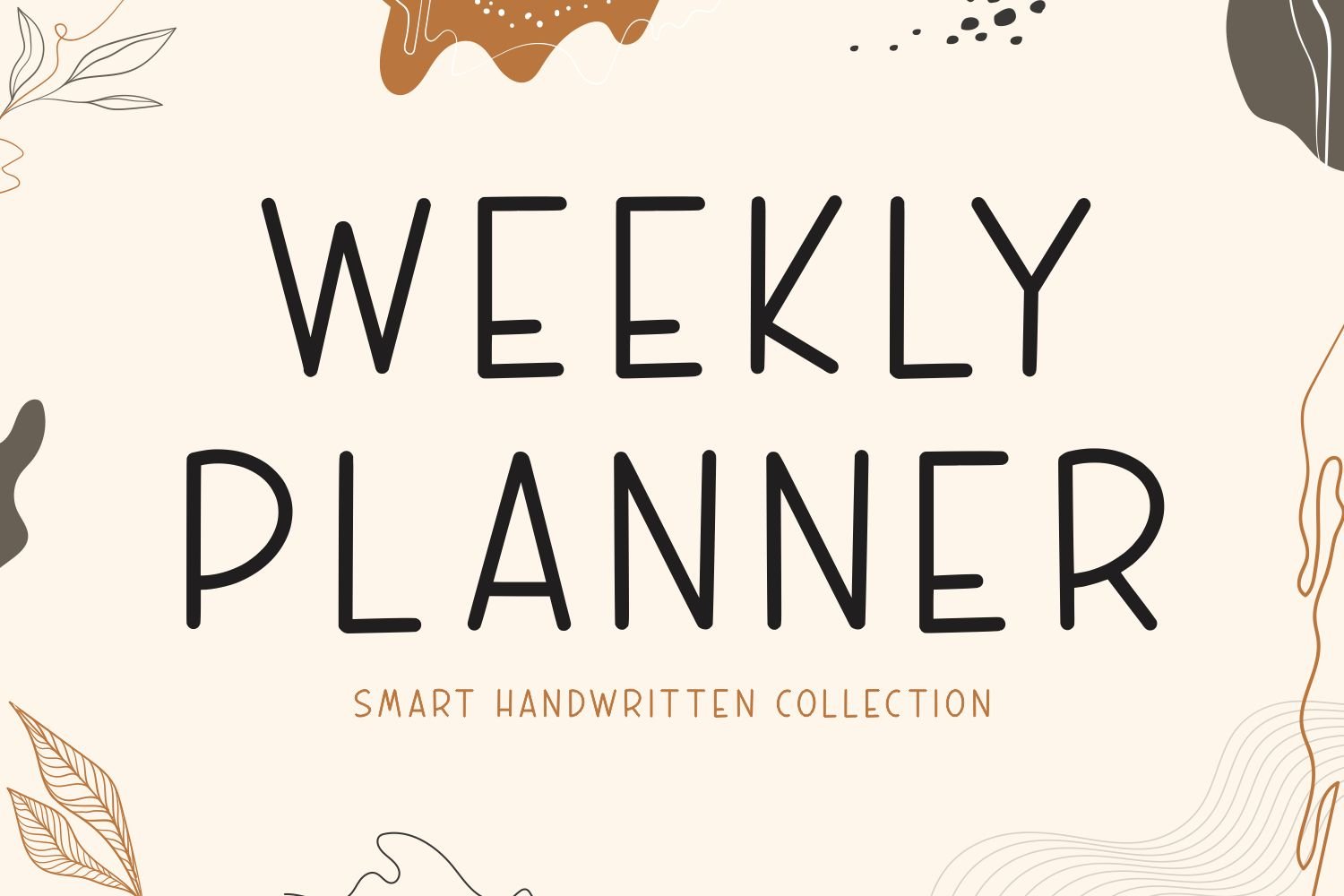 WEEKLY PLANNER cover image.