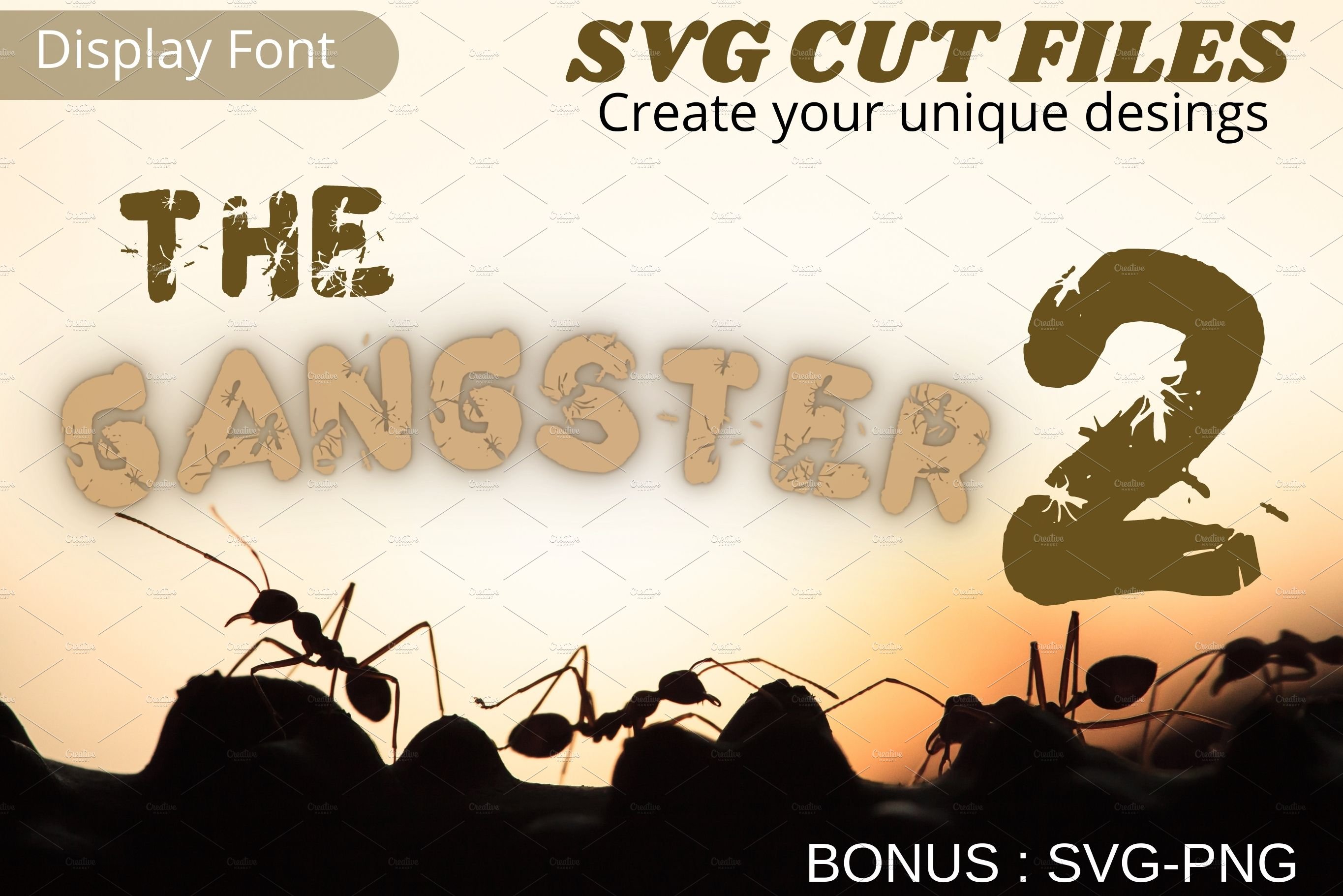 The Gangster2, Ant Font, Insect Font cover image.