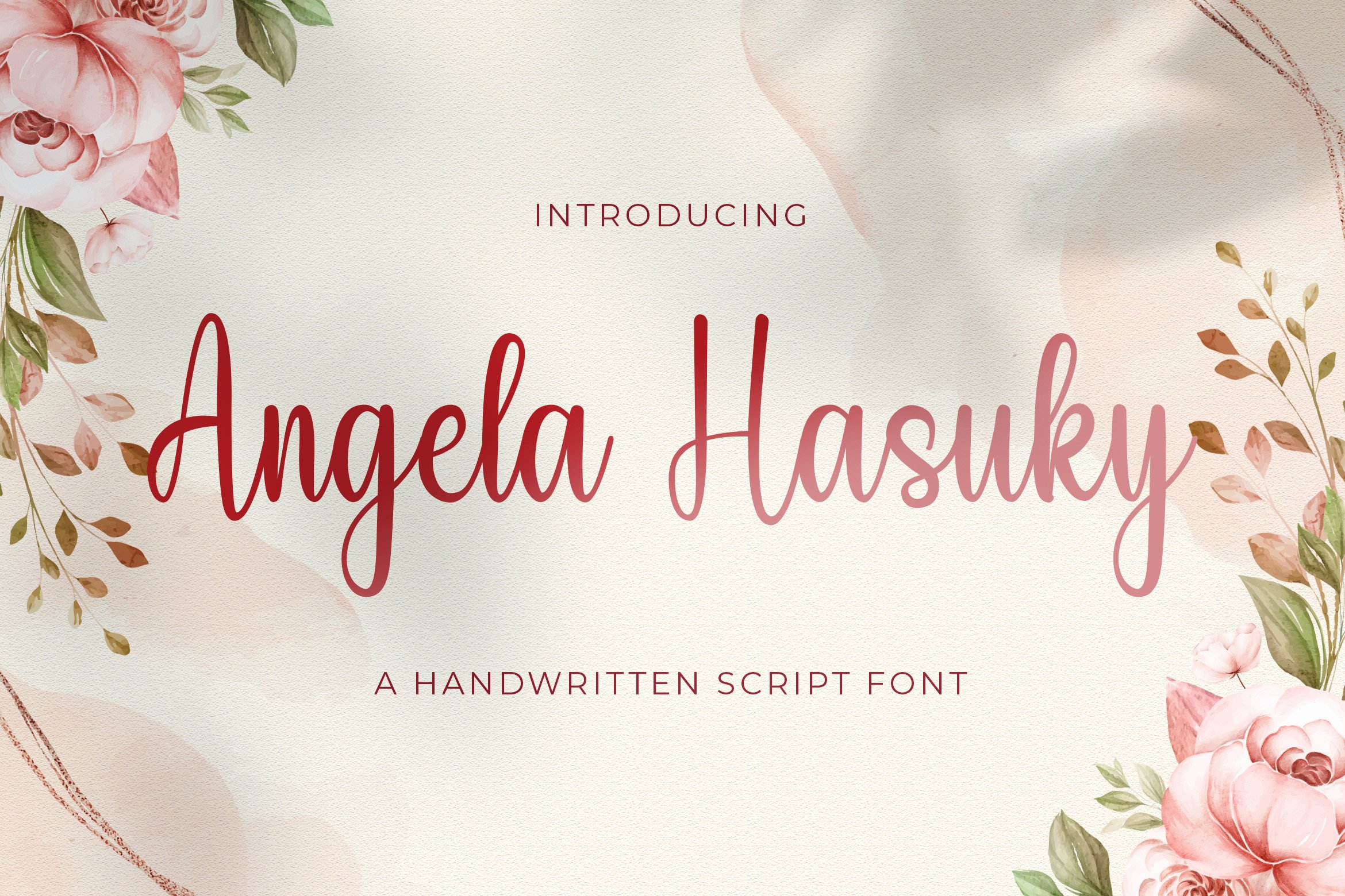 Angela Hasuky - Handwritten Font cover image.