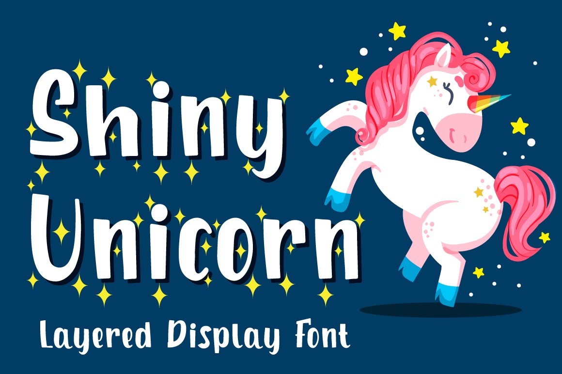Shiny Unicorn - Display Font cover image.