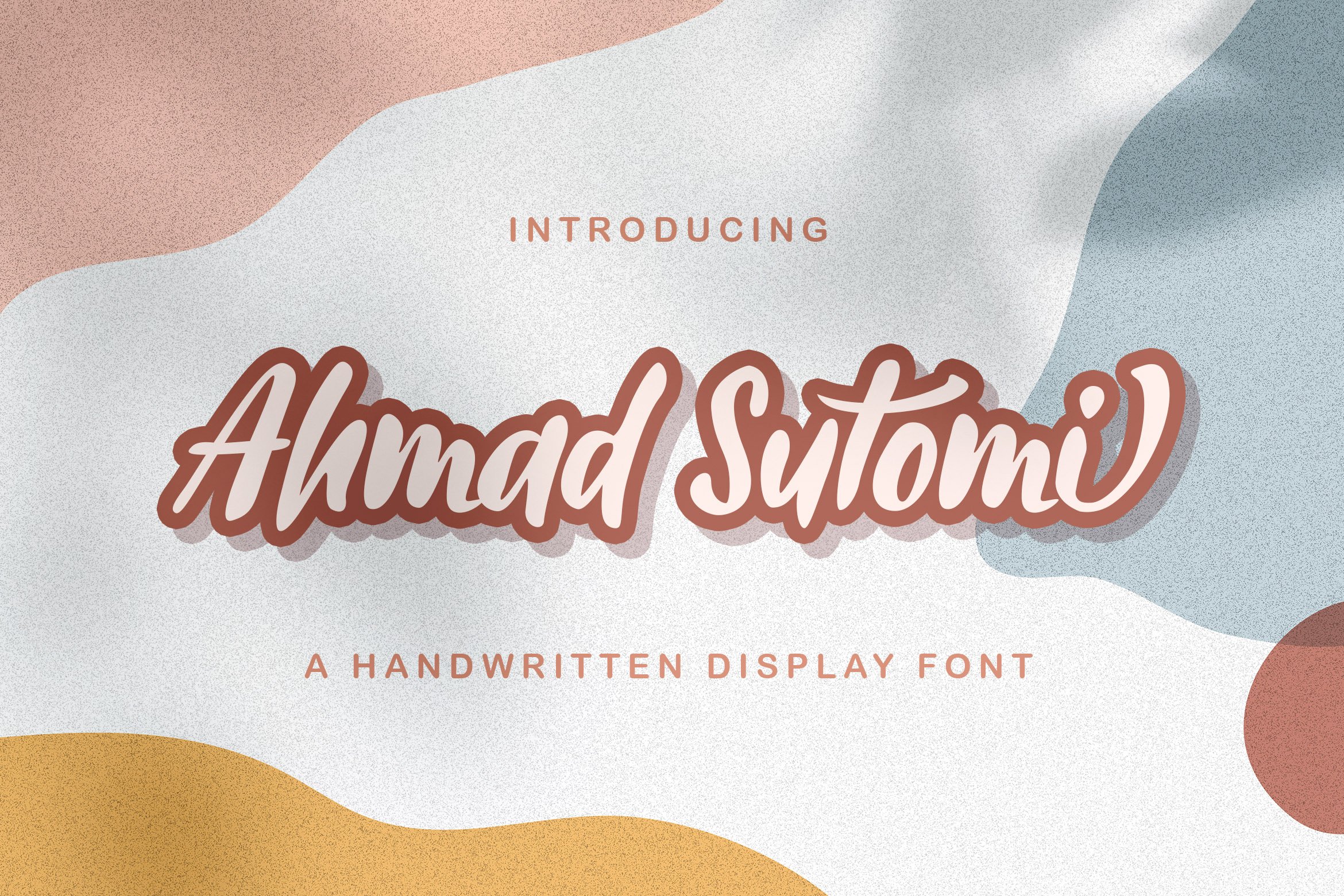Ahmad Sutomi - Handwritten Font cover image.