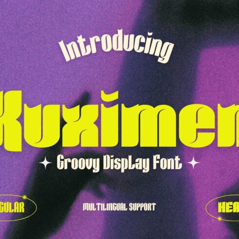 Kuximen | Groovy Retro Font cover image.