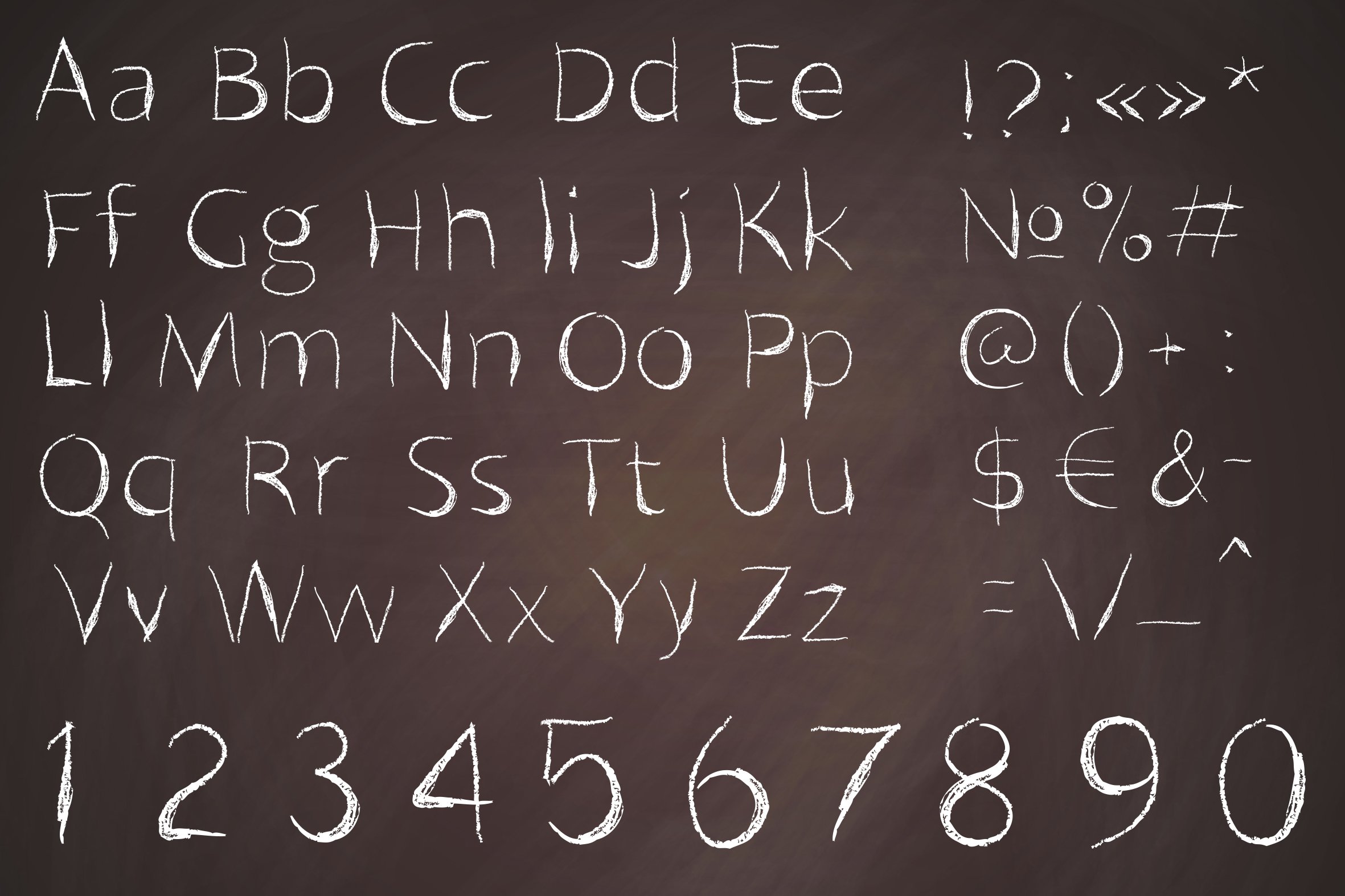 font. a piece of chalk preview image.