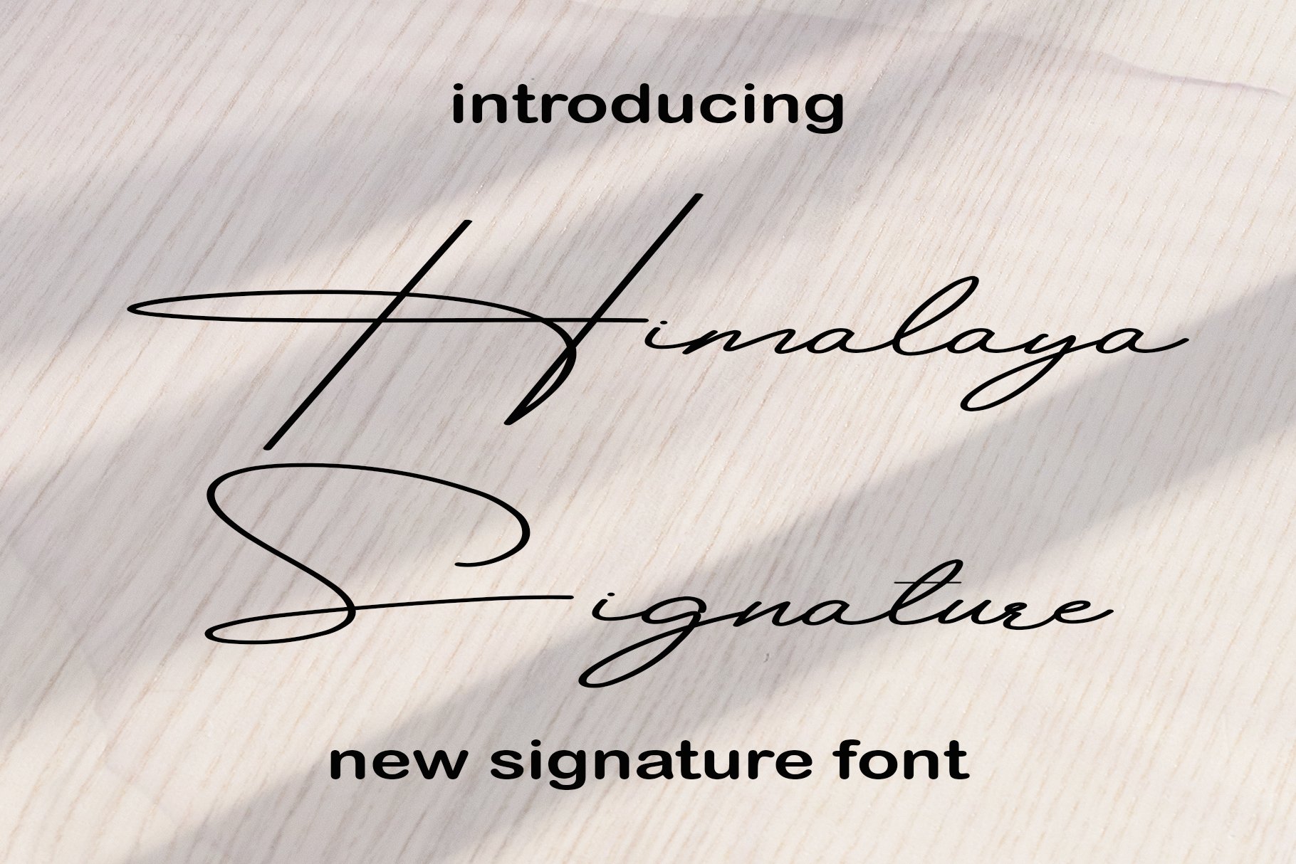 Himalaya Signature New Script Font cover image.