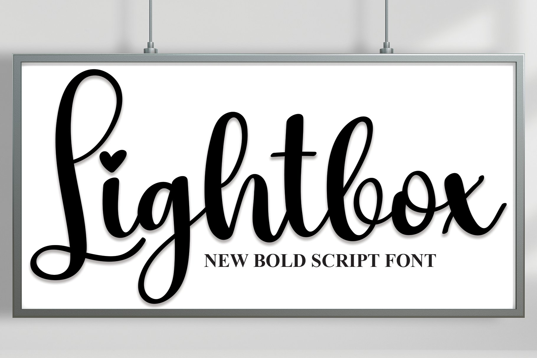 Lightbox | Script Font cover image.