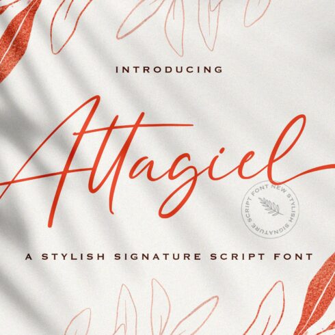 Attagiel - Handwritten Font cover image.