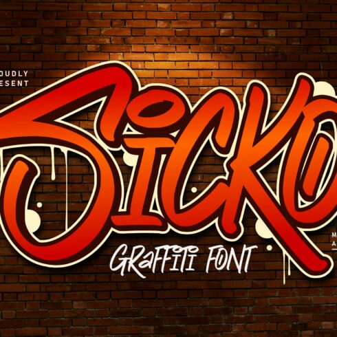 Sicko A Graffiti Font Style cover image.