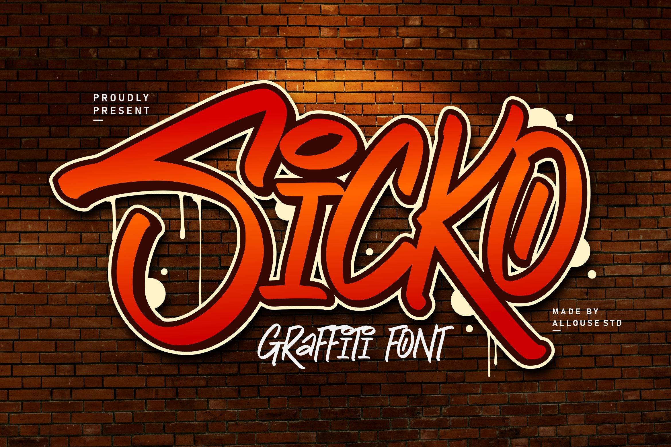 Sicko A Graffiti Font Style cover image.