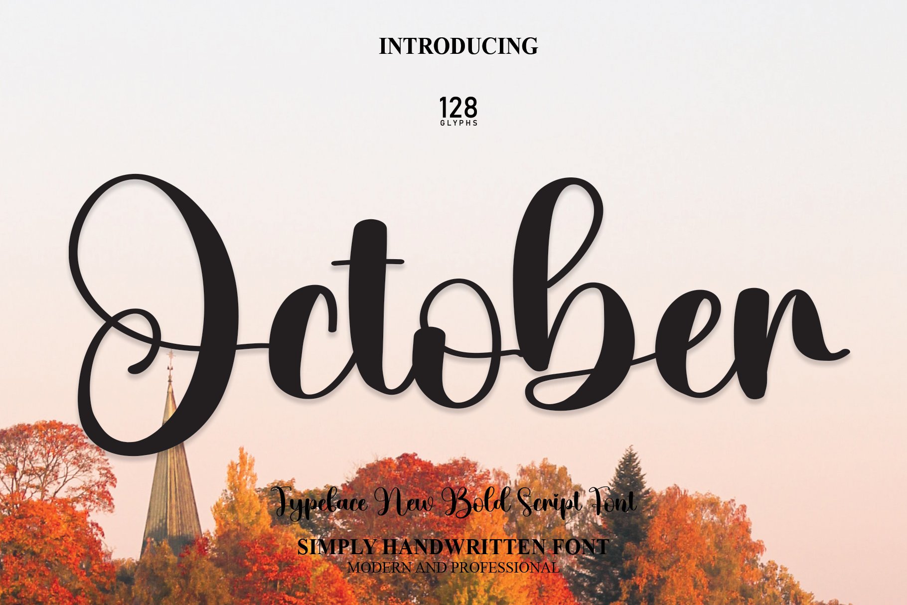 October | Script Font cover image.