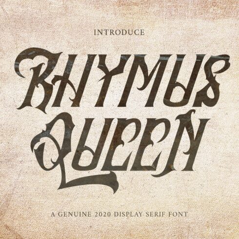 Rhymus Queen - Gothic BlackLetter cover image.