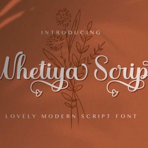 Whetiya - Love Script Font cover image.