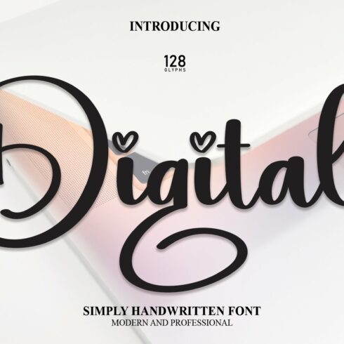 Digital | Script Font cover image.