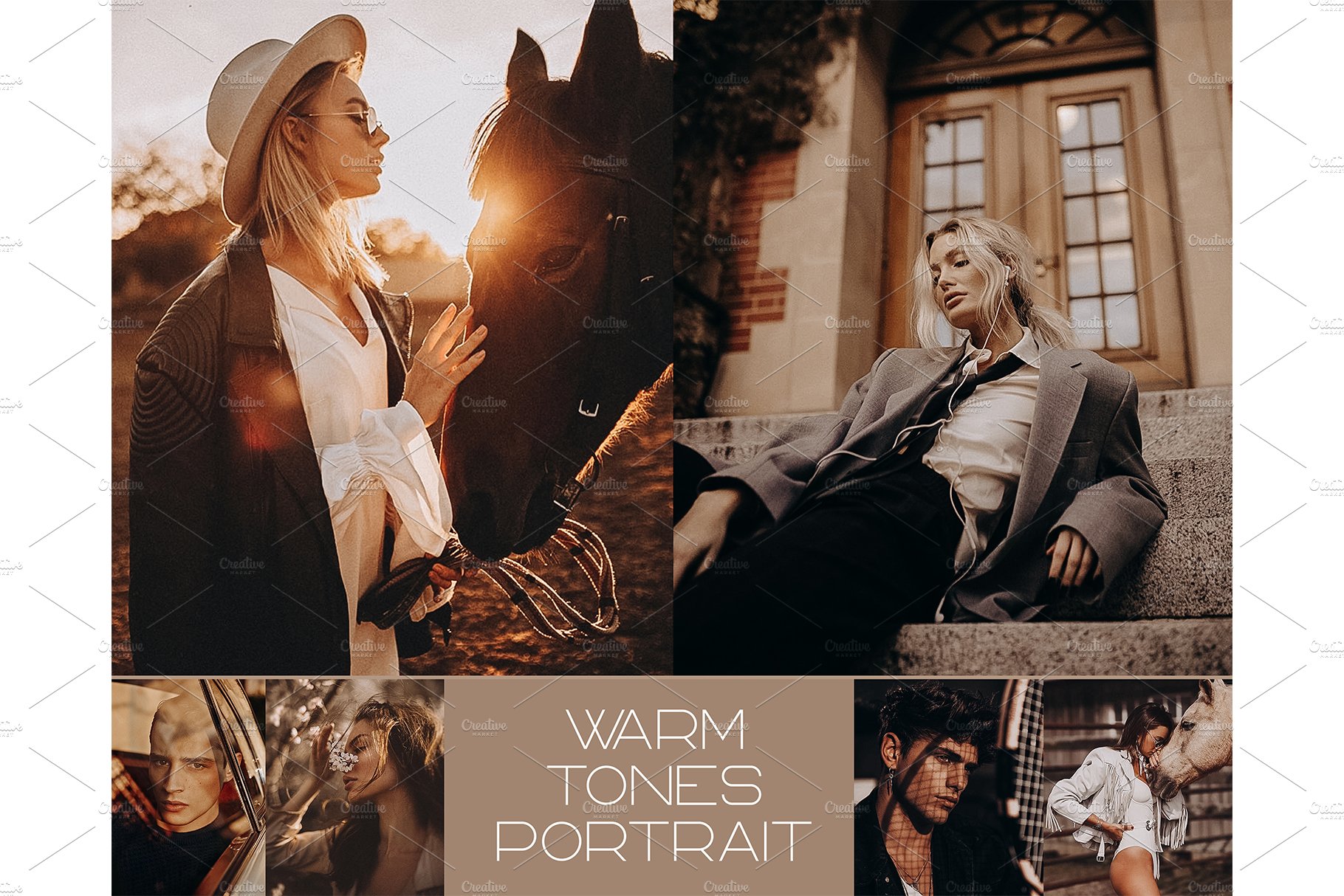 15 Warm Tones Portrait Presetscover image.