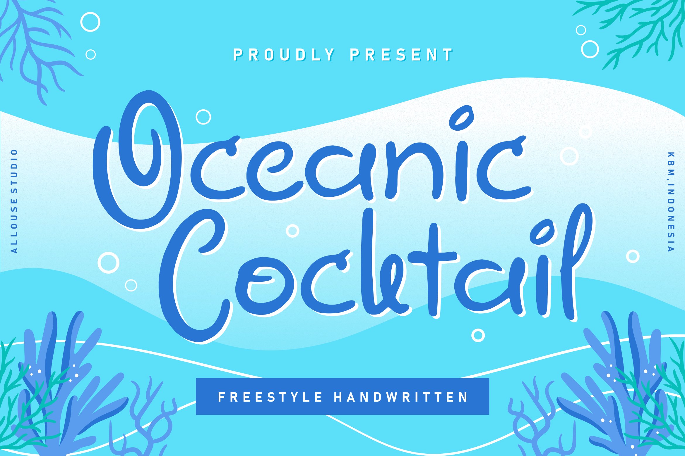 Oceanic Cocktail Font cover image.