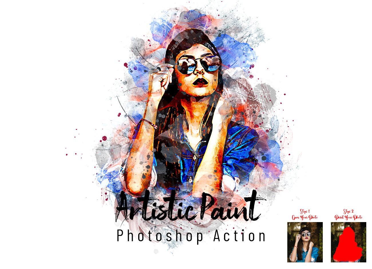 Artistic Paint Photoshop Actioncover image.