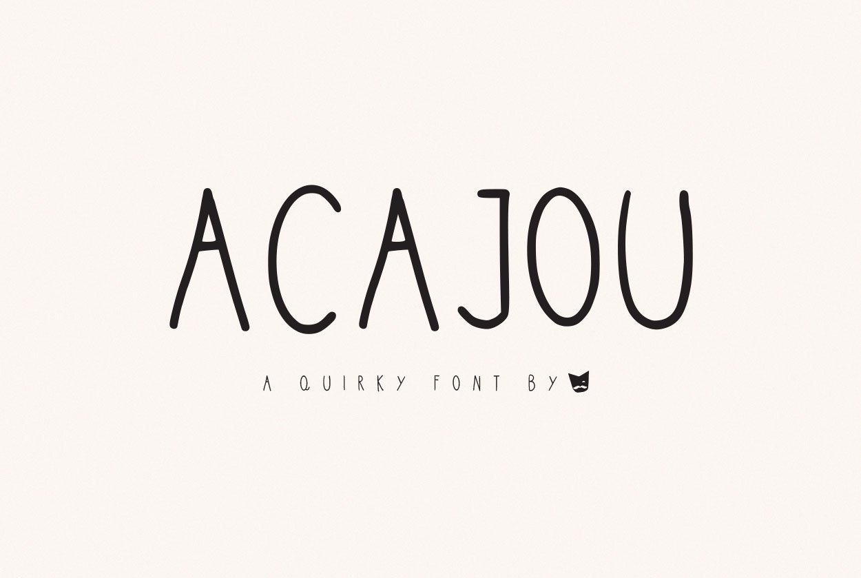Acajou Handwritten Font cover image.