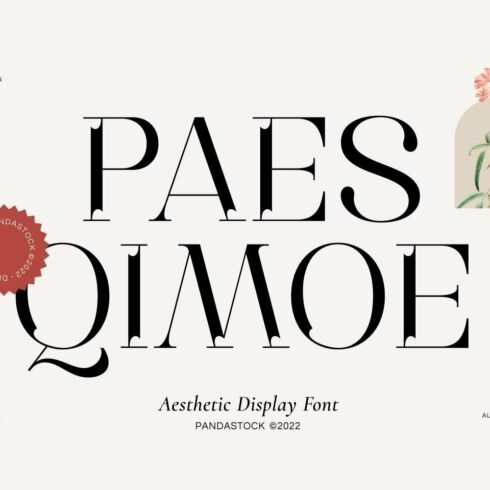 Paes Qimoe - Aesthetic Display Font cover image.