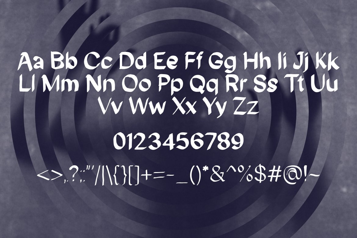 Vandore Font preview image.