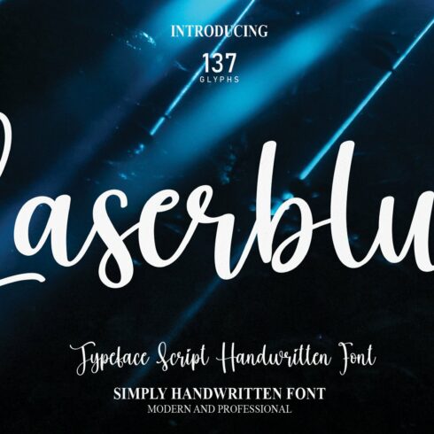 Laserblue | Script Font cover image.