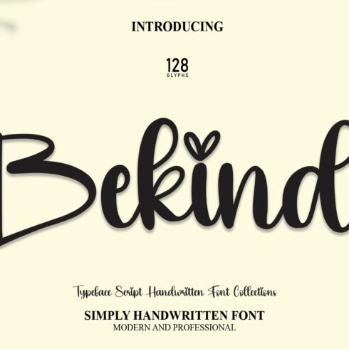 Bekind | Script Font cover image.