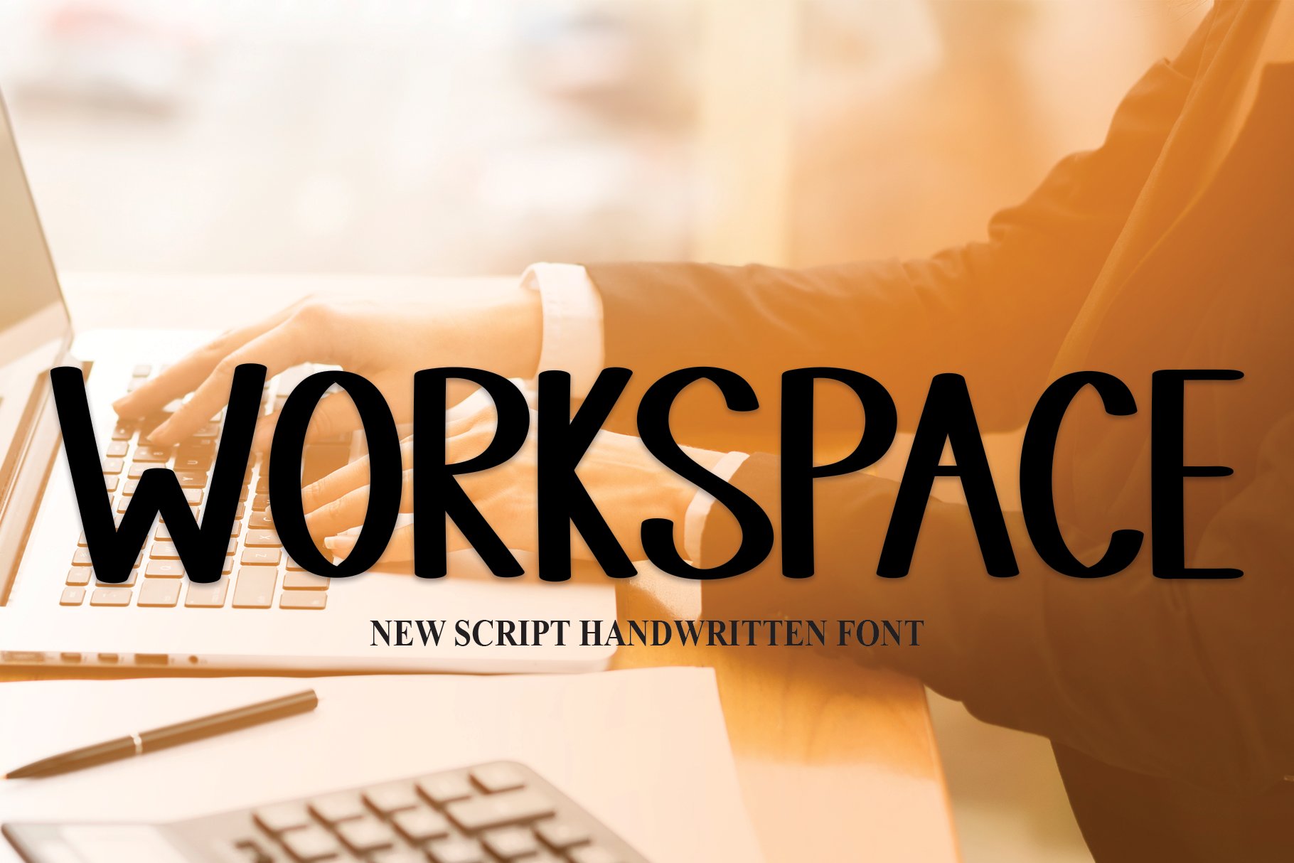 WORKSPACE | Script Font cover image.