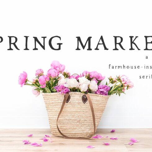 Spring Market - Rustic Font cover image.
