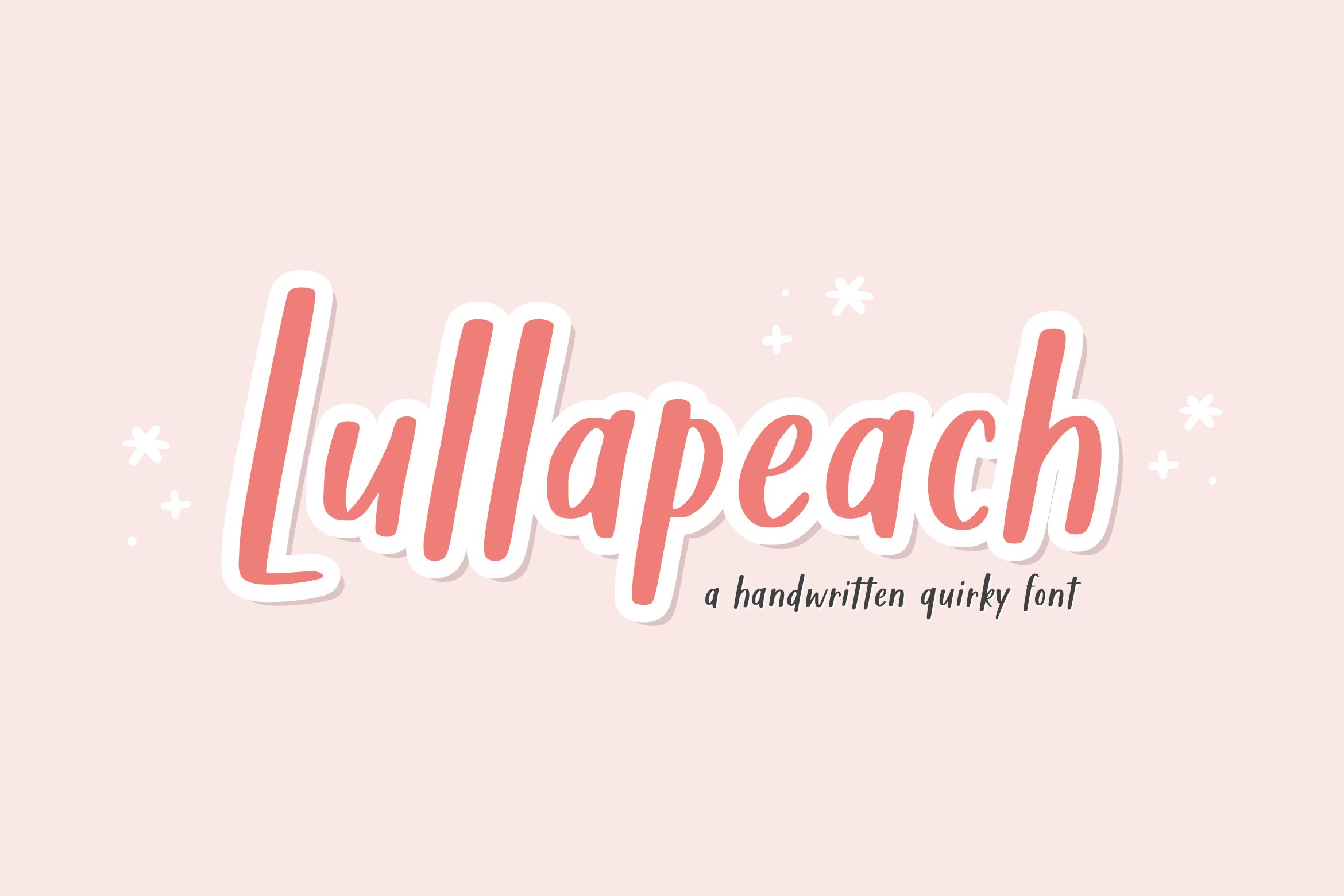 Lullapeach A Handwritten Quirky Font cover image.