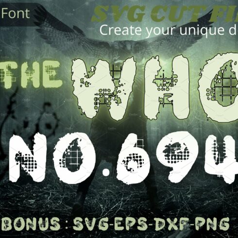 The Who, Horror Font, SVG Font cover image.