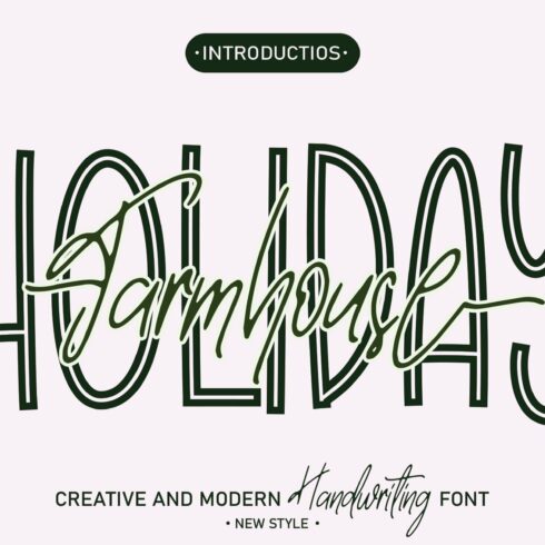 Farmhouse Holiday | Font Duo cover image.