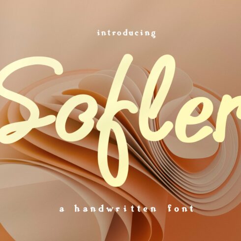 Sofler - Script Font cover image.