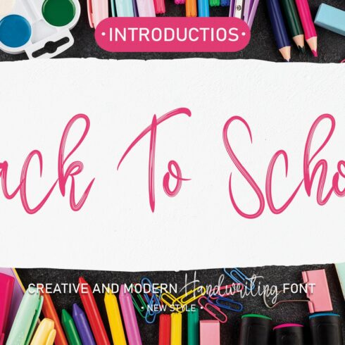 Back To School | Script Font cover image.