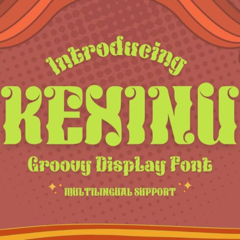 KEXINU | Groovy Retro Font cover image.